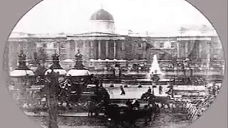 1890 Трафальгарская площадь в Лондоне (London's Trafalgar Square)