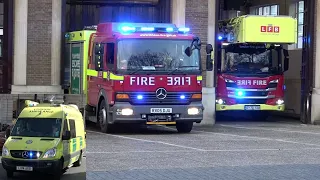 AMBULANCE COMMAND UNIT - Wembley Fire Station Double Turnout + London Emergency Vehicles Responding!