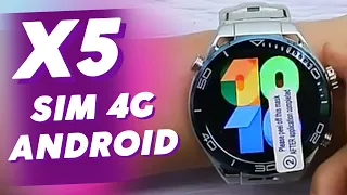 X5 Smart Watch 4G Android Wifi GPS #2024 Android Watch-WiFi-5G - YouTube-instagram-Game Amoled