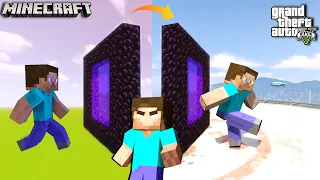 I MADE SECRET PORTAL TO GTA 5 IN MINECRAFT | FINDING HEROBRINE | #4