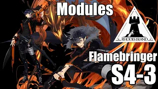【明日方舟】専用モジュール獲得任務：エンカク クリア参考例 S4-3/Modules Flamebringer S4-3