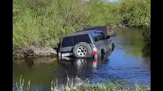 Утопили Nissan Patrol возле Нур-Султана/Астаны