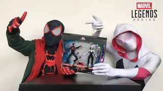 Spiderman Bros Unboxing MARVEL LEGENDS SPIDER-MAN MILES & SPIDERGWEN Action figures!!