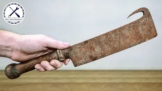 Antique Rusty Cleaver - Restoration