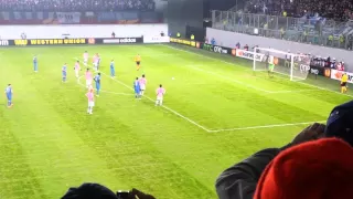 Динамо-Андерлехт пенальти 26.02.2015
