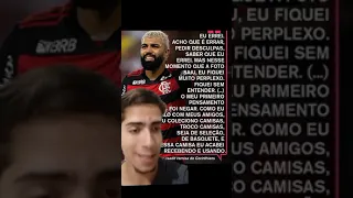 Gabigol fala após usar camisa do Corinthians