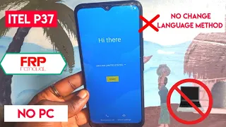 Itel P37 (P651W) Frp Bypass 2022 / NO PC || Change Language Not Working