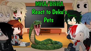 MHA/BNHA Character React to Deku's Pets/How long this/Midoriya's animal/MHA/BNHA/Gacha Club