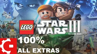 LEGO Star Wars 3: The Clone Wars - All Extra Levels / Gold Bricks - Invisible Ship (100%)