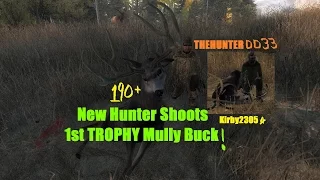 New Hunter Shoots 1st Trophy MULLY Buck!!  THEHUNTERDD33
