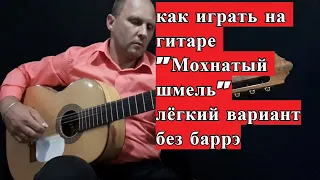 Мохнатый шмель. Без баррэ.Разбор на гитаре.Лёгкий вариант песни.Аккорды. #разбор #гитара #guitar