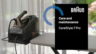 CareStyle 7 Pro | Care and maintenance