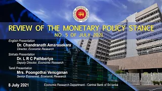 Monetary Policy Stance - No. 5 of 2021