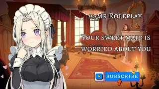 ASMR ROLEPLAY: Your maid is worried about you (royal! listener) (gn! listener)