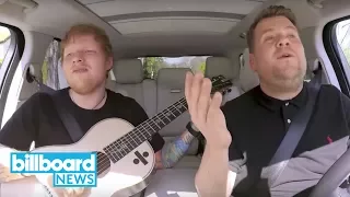 Ed Sheeran Joins James Corden for 'Carpool Karaoke' in London | Billboard News