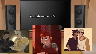 Past nimona characters react to their future