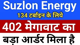 Suzlon Energy 402 मेगावाट आर्डर मिला ◾ suzlon energy latest news ◾ suzlon energy latest news today