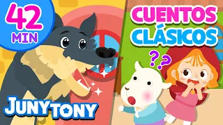 Cuentos Clásicos para Niños | El Lobo y las Siete Cabritas, Caperucita Roja | JunyTony en español