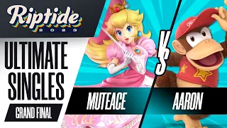 MuteAce (Peach) vs Aaron (Diddy Kong) - Ultimate Singles Grand Final - Riptide 2023