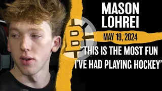 Mason Lohrei On How Much Fun He Had In His First NHL Season