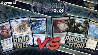 MTG Modern | Dimir Mill vs Amulet Titan | Hunter Burton Memorial Open | Round 12
