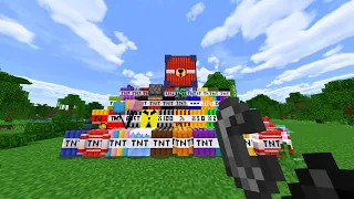 Minecraft: MORE TNT ADDON (40+ CRAZY EXPLOSIONS) - TOO MUCH TNT Addon Showcase