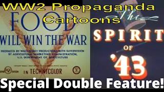 Food Will Win the War (1942) & The Spirit of '43 (1943) Donald Duck WW2 propaganda with commentary