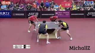 Ma Long/Yu Ziyang vs Xu Xin/Fan Zhendong HIGHLIGHTS (2017 WTTC warm up match)