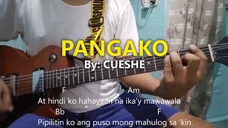 Pangako - Cueshe (Easy Chords tutorial with lyrics)