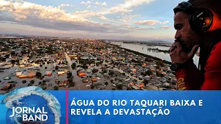 Água do Rio Taquari baixa e releva a devastação na região | Jornal da Band