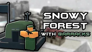 Solo Snowy Forest with Barracks - Roblox tower battles