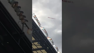 Wenger Out plane at Stoke