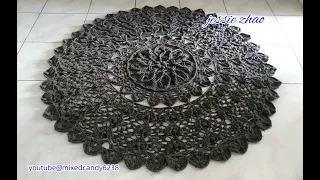 crochet home rug #126/crochet mandala