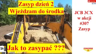 JCB 3CX w akcji # 307 Zasyp fundamentów dzień 2