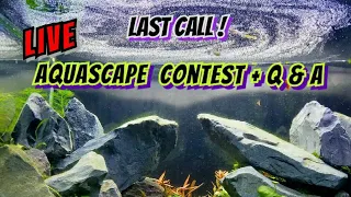 Stream dropped. Try #2. aquascape contest and q&a.