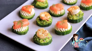 Seafood & Cucumber Appetizers | Simple Appetizers | Perfect for Easter