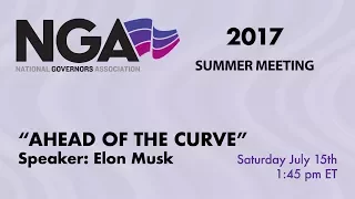 NGA 2017 SUMMER MEETING — Introducing the New Chair's Initiative "Ahead of the Curve"