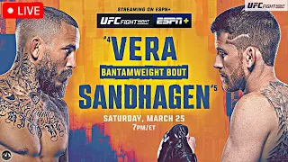 UFC Fight Night: Vera vs. Sandhagen | LIVE STREAM | MMA FIGHT COMPANION | UFC San Antonio | ESPN+