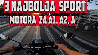 3 Najbolja Pocetnicka SuperSport Motora za A1, A2 i A Kategoriju !!!