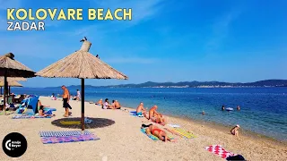 🌴 Kolovare Beach Zadar 🇭🇷 4K | Croatia 🏖️ Morning Walking Tour 2023.