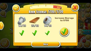 Increase Barn Storage 5750 | Hay Day Level 176💗 Gameplay