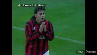 Roberto Baggio vs Parma 1995 Serie A (All Touches & Actions)