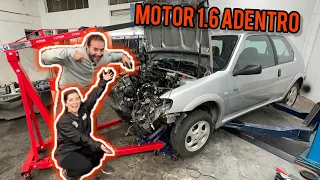 MOTOR 1.6 16v ADENTROOOO | Peugeot 106