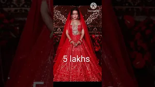 beautiful actresses bridal lehenga price 🤩💐👸#neha#deepika#alia#shorts