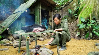Skills Of A Forest Warrior-Big Goat Thighs, Making Wooden Tables, Long-term Plans in the Forest/ P.2