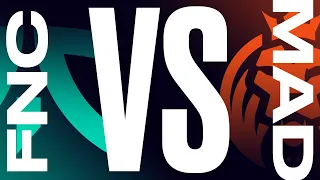 FNC vs. MAD - Week 8 Day 2 | LEC Summer Split | Fnatic vs. MAD Lions (2021)