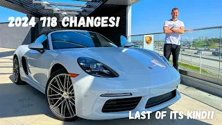 2024 Porsche 718 Cayman and Boxster Changes! The Final Year for the Internal Combustion Engine?!