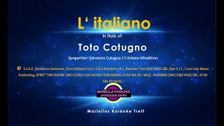 Toto Cotugno - l'italiano (Karaoke Version)