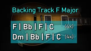 Rock Pop BACKING TRACK in F Major | 90 BPM | Guitar Backing Track