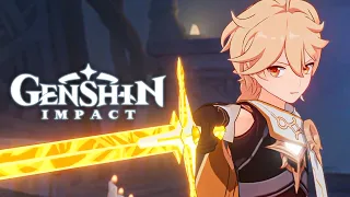 DAINSLEIF VS AETHER Cutscene Genshin Impact